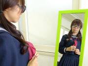 Azusa Misaki in uniform fucked at school