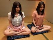 Anna Kirishima and Kana Suzuki fucked at yoga